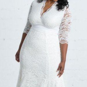 Kiyonna Plus Size Wedding Dress Size 3X 22-24